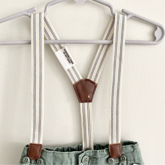 OshKosh Boy Cargo Pants with Detachable Suspenders Size 18 Months - Picture 3 of 6